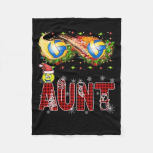 Grappig Volleybal Tante Tinsel Xmas Beste Volleyba Fleece Deken