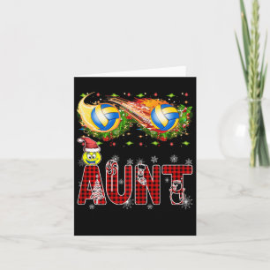 Grappig Volleybal Tante Tinsel Xmas Beste Volleyba Kaart