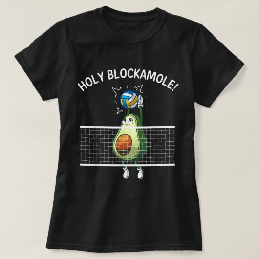Grappig volleybal voor mannen Heilige Guacamole vo T-shirt (Design voorkant)