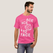 Grappig volleybal voor NS Ace Face T-shirt (Voorkant volledig)