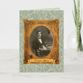 Grappig Volwassen Dorian Gray Halloween Verjaardag Kaart