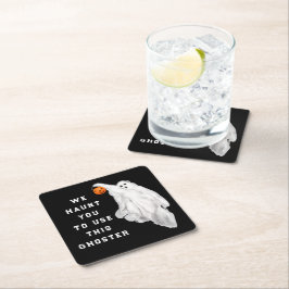 Grappig volwassen Halloween feest Kartonnen Onderzetters