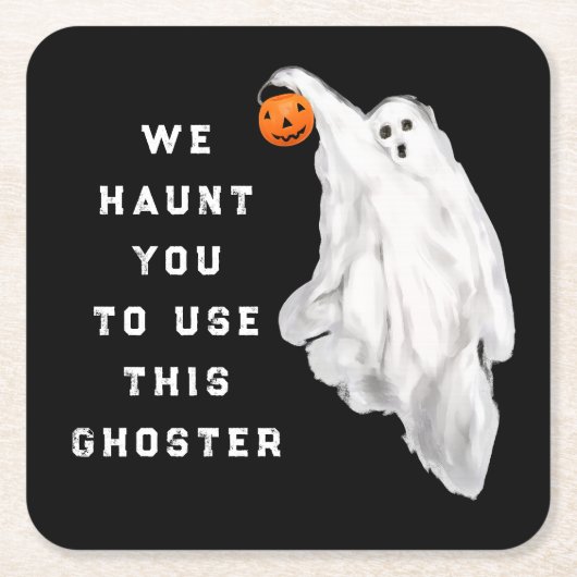 Grappig volwassen Halloween feest Kartonnen Onderzetters (Voorkant)