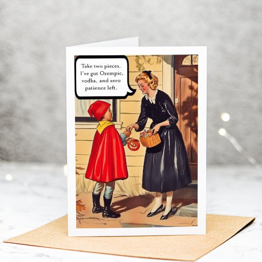 Grappig Volwassen Halloween Mom Sarcastisch Wenska Bedankkaart