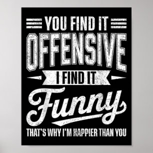 Grappig volwassen humor sarcastisch offensief gelu poster