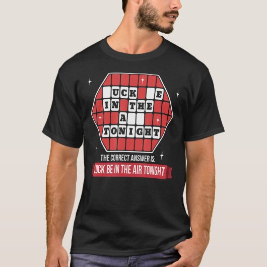 Grappig Volwassen idee, Ongepaste Humor puzzel T-shirt (Voorkant)