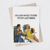 Grappig volwassen man en vrouw Wenskaart Bedankkaart