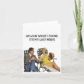 Grappig volwassen man en vrouw Wenskaart Bedankkaart (Voorkant)