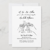 Grappig volwassen Martini verjaardagsfeestje Kaart (Voorkant)