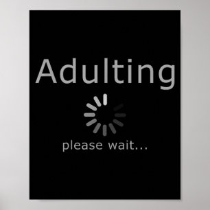 Grappig volwassene 18e verjaardag leuk cadeau meis poster