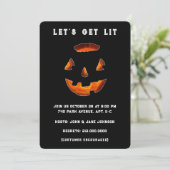 Grappig Volwassenen Halloween Feest Kaart (Staand voorkant)