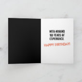 Grappig voor 21 met 100 jaar ervaring kaart (Binnen)