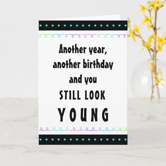 Grappig voor hem of haar Voeg een leeftijd schatti Kaart (Gele Bloem)