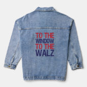 Grappig voor het raam naar de muur denim jacket (Achterkant)