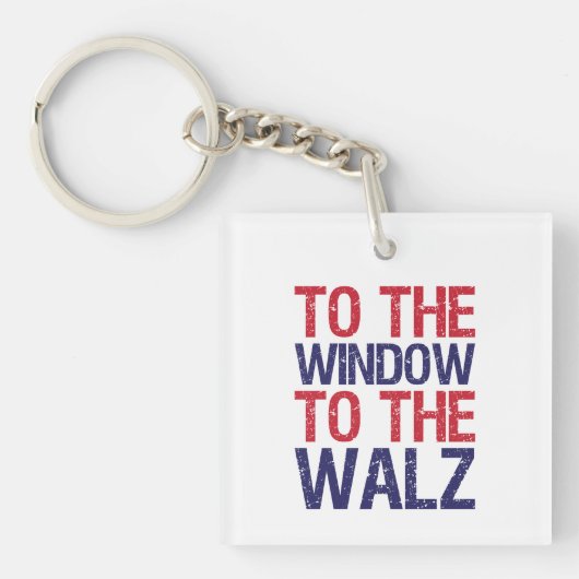 Grappig voor het raam naar de muur sleutelhanger (Voorkant)