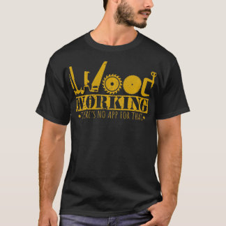 Grappig voor houtbewerking Aannemer Bouwer T-shirt