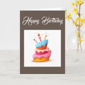 Grappig voor iedereen die een 'Birthday Cake' bakt Kaart (Gele Bloem)