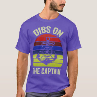 Grappig voor kapiteins vrouw Hus Dibs op de kapite T-shirt