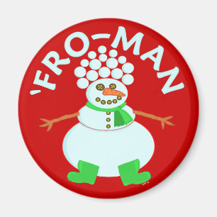 Grappig voor Snowman Kerstmis Magneet