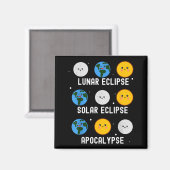 Grappig Voor Zonsverduistering 04 08 24 Magneet (Voorkant / Achterkant)