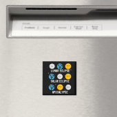Grappig Voor Zonsverduistering 04 08 24 Magneet (Insitu (Vaatwasser))