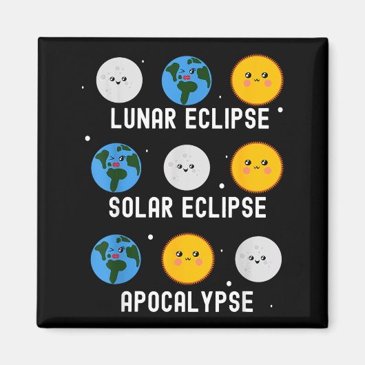 Grappig Voor Zonsverduistering 04 08 24 Magneet (Voorkant)