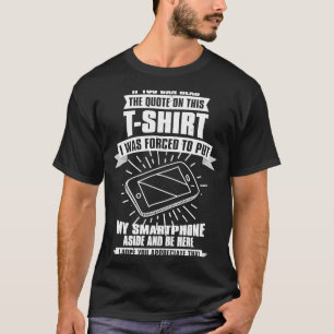 Grappig voor zoon smartphone gamer grappige quote t-shirt