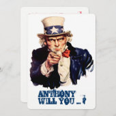 Grappig  voorstel kaart (Voorkant / Achterkant)