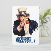 Grappig  voorstel kaart (Staand voorkant)