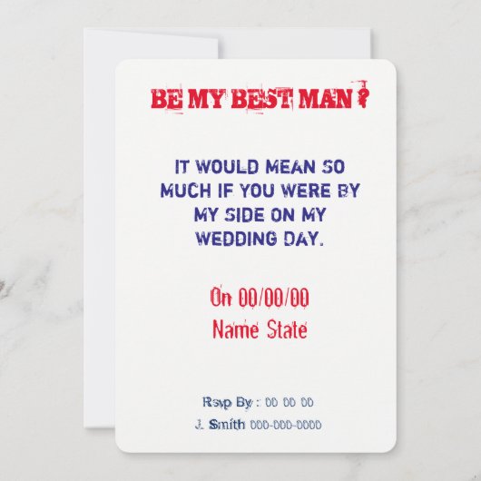 Grappig voorstel kaart (Achterkant)