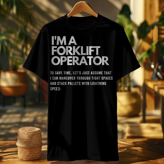 Grappig vorkheftruck gecertificeerd meme citaat t-shirt
