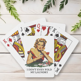 Grappig, vouw mijn was niet pokerkaarten