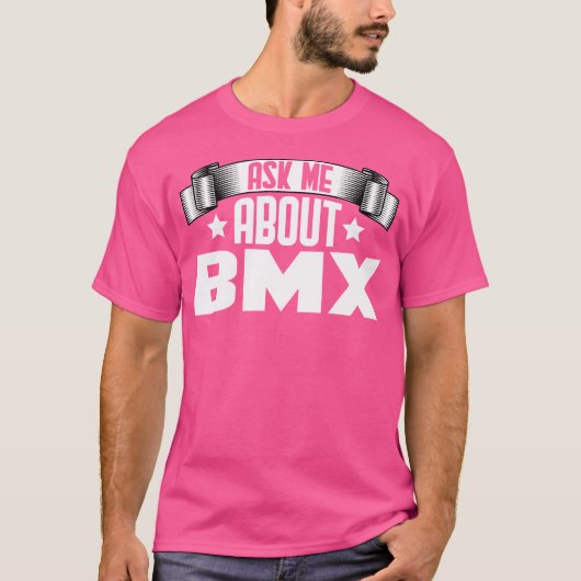 Grappig vraag me over BMX fiets motorcross T-shirt (Voorkant)
