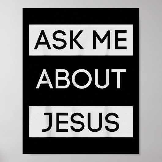 Grappig Vraag Me Over Jezus Christelijk Jezus Cade Poster (Voorkant)