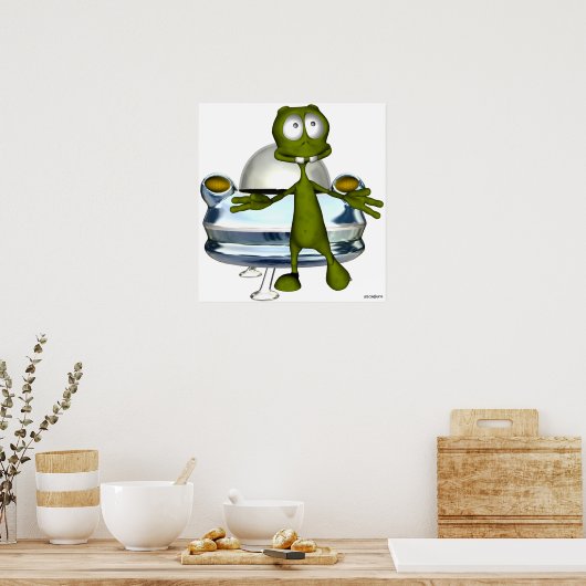 Grappig vreemd en ruimtevaartuig 1A Poster (Keuken)