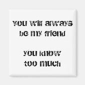 Grappig vriend citeert fridge magnets bff humor gi magneet (Voorkant)