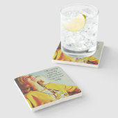 Grappig vriend Drink wijnofferte cadeau Housewarmi Stenen Onderzetter (Zijkant)