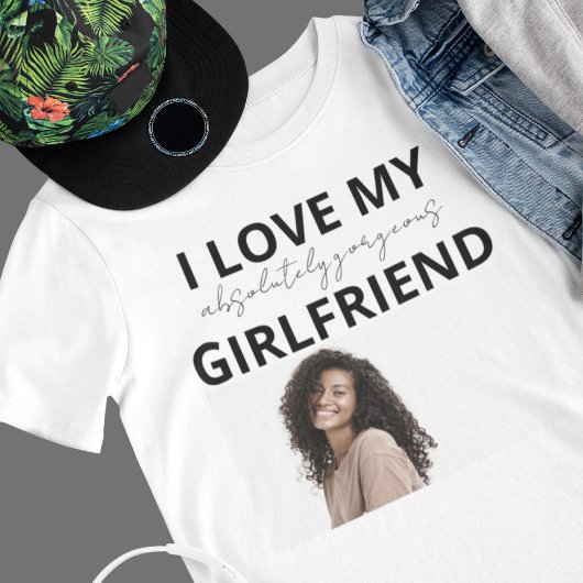 Grappig vriendje met Vriendin's Fotocadeau T-shirt