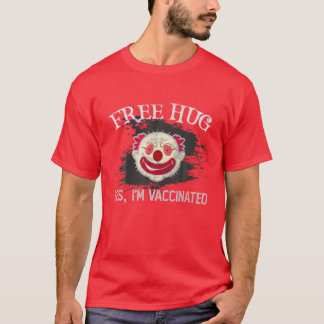 Grappig, vrij HUG Ja, ik ben gevaccineerd aamd blo T-shirt