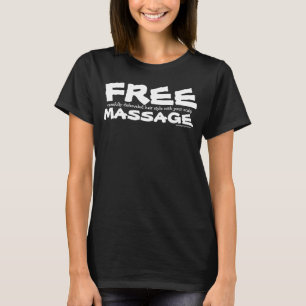 Grappig vrije haarstijl met massage t-shirt