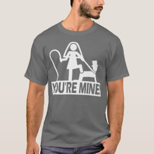 Grappig vrijgezellenfeest bruiloft jij bent van mi t-shirt