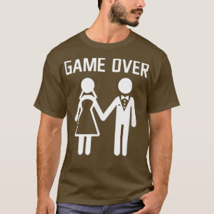 Grappig vrijgezellenfeest echtgenoot bruid getrouw t-shirt