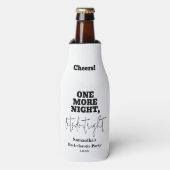 Grappig vrijgezellenfeest flesjeskoeler (Fles Voorkant)