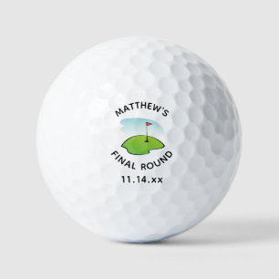 Grappig vrijgezellenfeest golfer huwelijksgunst golfballen