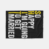 Grappig vrijgezellenfeest Groom Shirt Fleece Deken (Voorkant (Horizontaal))