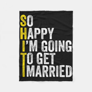 Grappig vrijgezellenfeest Groom Shirt Fleece Deken