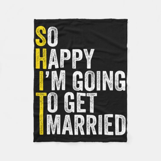 Grappig vrijgezellenfeest Groom Shirt Fleece Deken (Voorkant)