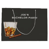 Grappig vrijgezellenfeest groot cadeauzakje (Achterkant)