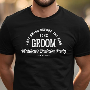 Grappig vrijgezellenfeest laatste uitspatting voor t-shirt