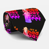 Grappig vrijgezellenfeest Slecht dag om een biergo Stropdas (Opgerold)